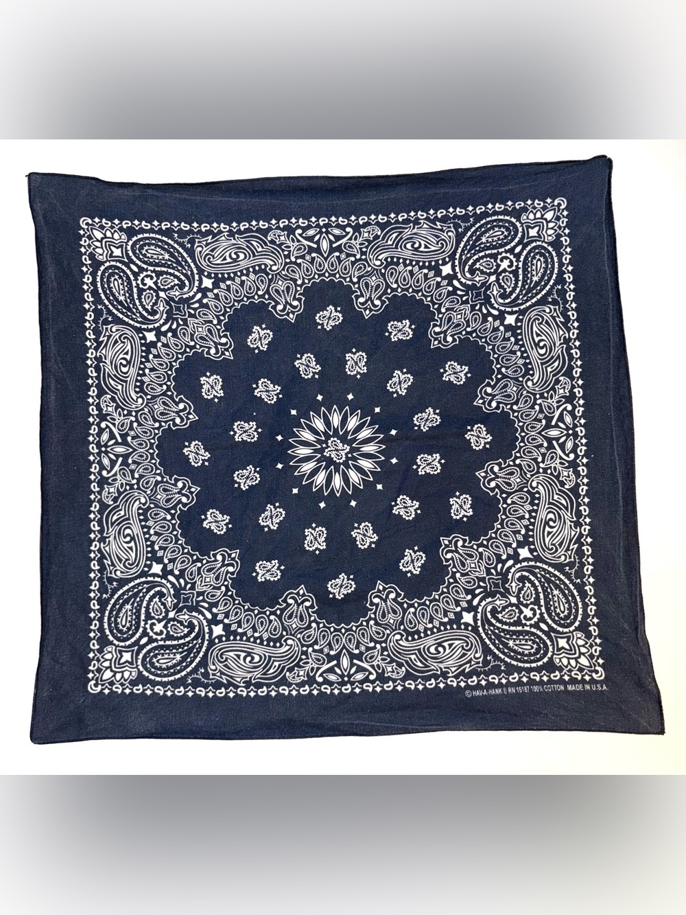 Hav-A-Hank Classic Navy Paisley Bandana